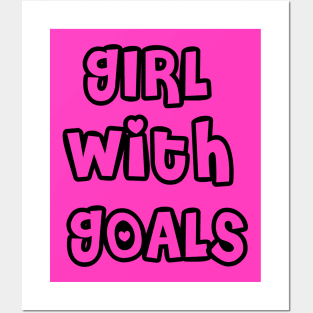 Girl With Goals Lovely Design Posters and Art